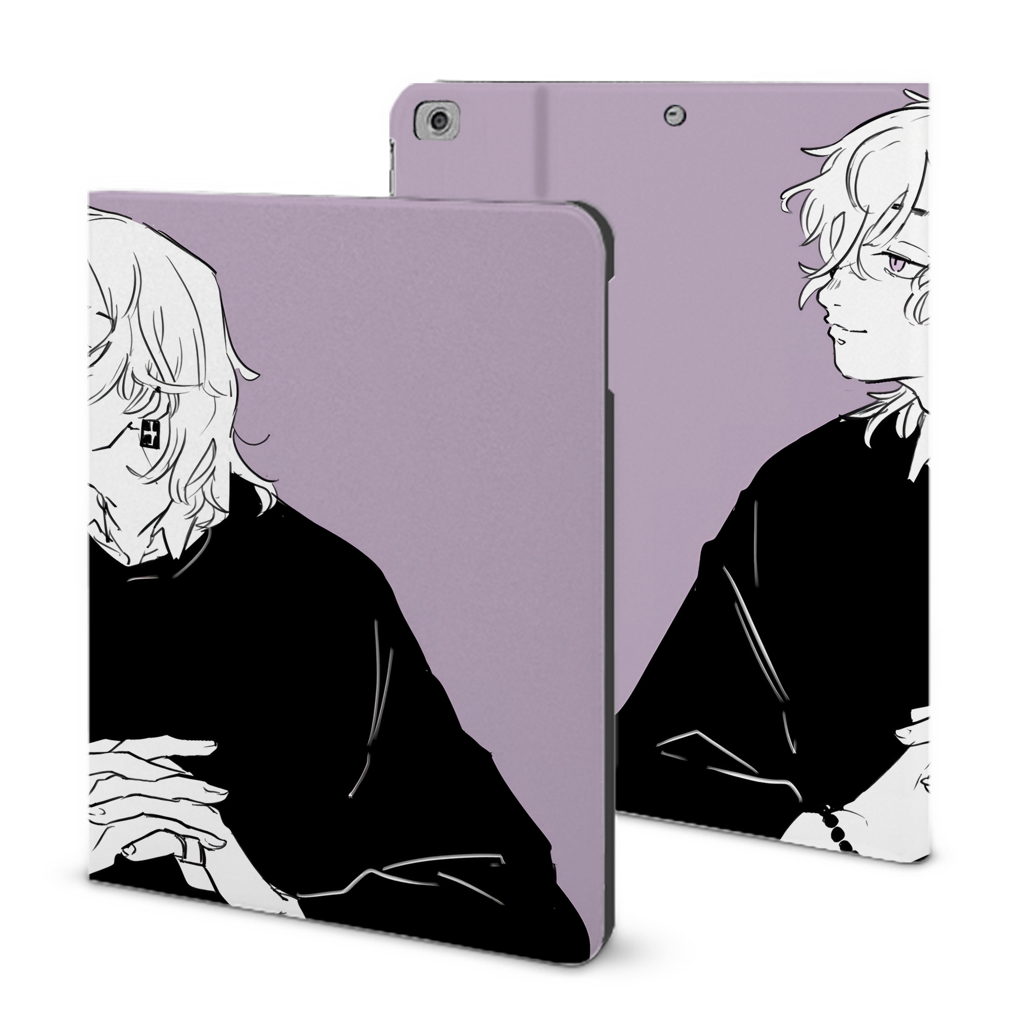 （画像用） 東京リベンジャーズ Tokyo Revengers IPad ケース ブック型 PUレザー TPU 耐衝撃 軽量 薄型 ペン収納なし 全面保護 IPad 各モデル対応